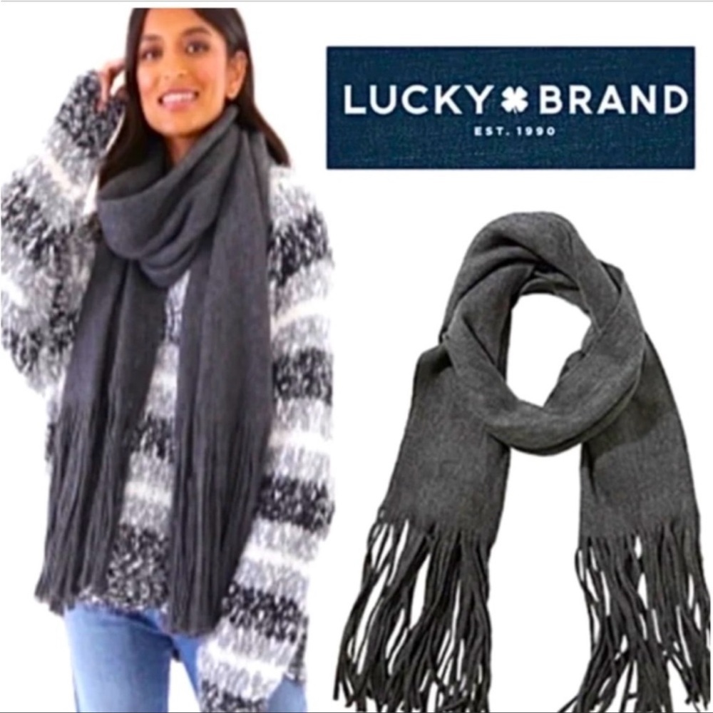 NWT Lucky Brand fringe scarf